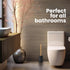 Set, Sets Vigar Zense Toilet Brush and Holder Toilet Bowl Brush with Polyresin Stone Holder, Bathroom for Bathroom