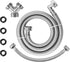 4FT Premium Steam Dryer Hose Installation Kit - 4 Ft 90 Degree Elbow Stainless Steel Hose, Inlet Adapter Hose, Y