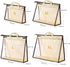 CINPIUK Clear Handbag Storage Bags, XL Purse Organizer for Closet, Zipper Hanging Storage Bag