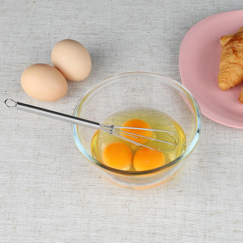 HOTEC 4 Pieces Stainless Steel Whisks Set - Wire Whisk, Balloon Whisk, Egg Beater Kitchen Utensils for Stirring