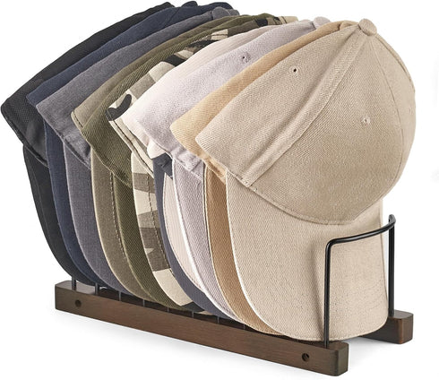 Dahey Hat Stand for Baseball Caps, Organizer Holder for 10 Caps, Tabletop Hat Rack for Desk, Closet, Dresser