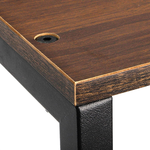 30'' 3 WRINGKIT Tall End Side Table, Height Small Telephone Table Stand with Tier Storage Shelf, Narrow Wood Nightstand