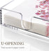 Acrylic Napkin Holder, 7"x 7"x 2.4" Flat Dispenser with Lid, Waterproof Paper Napkin Container for Kitchen & Bathroom