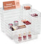 SMARTAKE 29-Piece Drawer Organizer with Non-Slip Silicone Pads, 4-Size Storage Trays for Makeup, Jewelry, Utensils