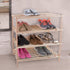 4-Tier Closet, 12 Shoe Storage Rack - Wood Shoe Organizer for Bathroom, Entryway - Footwear Shelf Holds Pairs Sneakers