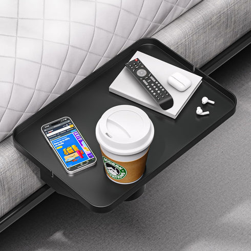 Modern Innovations Large Black Bedside Shelf for Bed, 1 Count Clip On