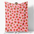 Cozy 60"x50" Strawberry Blanket Gifts for Women Girls Mom Kids Adults Teen Birthday Christmas Valentine Present Pink