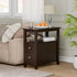 ZENY Narrow End Table Side Table with Drawer and Open Shelf Sofa Table for Living Room Bedroom, Small Table