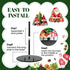 HNBYTJ Countertops 2 Christmas Paper Towel Holder, Christmas Gnomes Santa Claus Decor, Metal Stand Towels Paper Holder