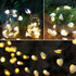 Natural Beach Seashell String Lights 13.85 Ft 40 Warm White LED Battery Operated Ocean Lights