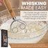 Danish Dough Whisk Kit for Sourdough, 4 Pcs Bread Making Tools with Whisk, Bench Scraper, Bread Lame & Brush