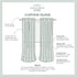 EXCLUSIVE HOME Kochi Light Filtering Linen Blend Grommet Top Curtain Panel Pair, 52x96, Dove Grey