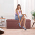 43Inches 660 lbs, ZenStyle Storage Ottoman Bench, Folding Footrest Padded Seat, Storage Chest Long Shoes Bench