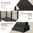 25.2" HET004BK1 Heybly Small Narrow Side Table for Small Space, Thin Bedside Table with Storage Basket, Skinny End