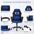 BORGEBY 360Swivel, Blue Massage Gaming Chair for Kids, Ergonomic Office Chair Computer Chair with Adjustable High Back
