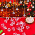 60 Pieces Acrylic Crystal Ball Christmas Tree Ornaments, Acrylic Diamond Pendants with Silver Thread for Decorations