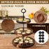 3 26 Newtay Tier Easter Wooden Deviled Egg Platter Holes Deviled Egg Stand Plate Reversible Tray Serving Tray Holder