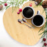BambooMN Heart-Shaped Bamboo Serving and Cutting Board, 12" x 12" x 0.75" - 1 Piece