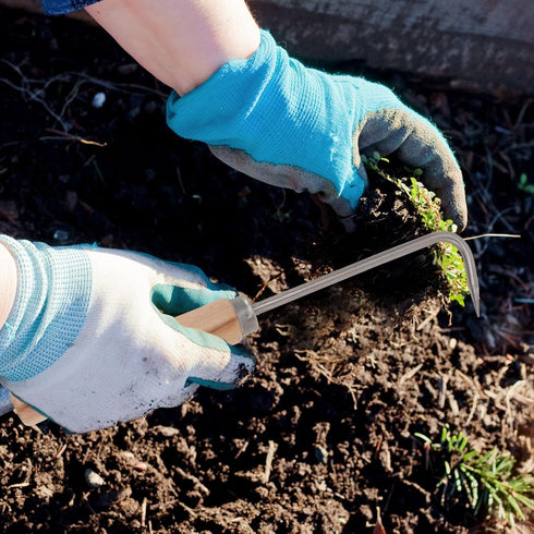 YARNOW Manual Weeder Tool, Garden Weeder Single Hook Weeder (Black)