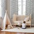 jinchan 95% 63 Inches 2 Blackout Nursery Curtains Long, Bunny Woodland Toile Easter Decor Curtains Blue on Beige Animal