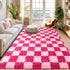 5x7 Checkered Rugs for Living Room Bedroom, Area Rugs for Living Room, Modern Shaggy Carpets Fuzzy Rug for Boys Girls