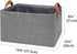 GRANNY SAYS Storage Basket, Large Organizer Bins for Shelves, Closet Storage, 2-Pack with Metal Frame