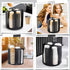 Rotatable Cup and Lid Organizer with 4 Compartments, Coffee Cup Dispenser for Countertop, Bathroom, Kitchen, Coffee