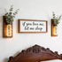 2 Pack Heiple Wood Glass Wall Sconces, Farmhouse Planters for Indoor Plants, Rustic Decor for Living Room, Hanging Vase