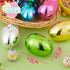 3.15" 24PCS JOYIN Metallic Easter Eggs, Shinny Plastic Eggs Colorful Bulks for Easter Hunt, Filling Treats, Easter