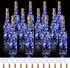 Rtteri 12 Sets Small Empty Wine Bottles with Cork Lights Centerpiece and
