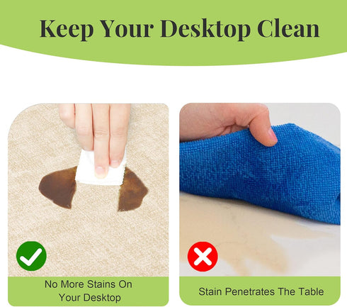 13-Inch Set 6, (6, Faux Leather Round Placemats of Waterproof Anti-Slip Dual Sided Place mats, Heat Resistant Washable