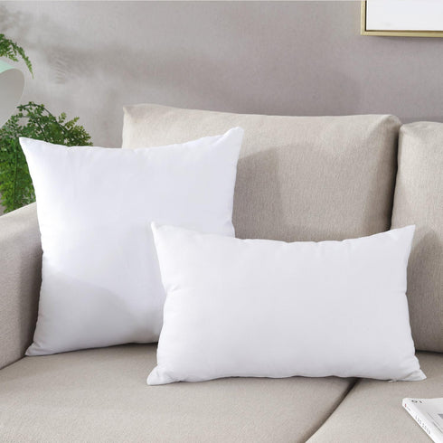 TAOSON Set of 2 100% Cotton Solid Canvas Decorative Throw Pillow Cover - Cushion Covers for Sofa Couch Bed Chair Only