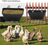 ATKSKYO Bucket(4) Fence Hanging Chicken Feeder for Duck, Piglets, Goat Feeder Poultry Feeding Container for Livestock