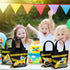Photect 24 Pieces Construction Party Favors Bags, Non Woven Tote Bags for Birthday Party Supplies, Truck Treat Bags
