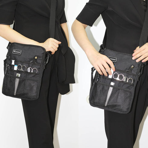 Tuhaoge Multifunctional Nurse Storage Bag, Waist Bag for Nurse Pocket Storage (Black)