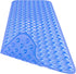 40 16 Inch Extra Long Bathtub Mat Non Slip, Clear Navy Blue Soft Bath Mat for Tub x Full Size, Long Shower Mats