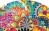 Amajiji Large Folding Hand Rave Fan, Popping Fan for Line Dancing, Party, Decoration, Festival (Dream Flower)