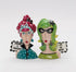 Fine Porcelain Dollymama's Lady Perfection-Spicy Salt and Pepper Shaker, 4-7/8" H