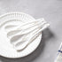 6PCS Porcelain White Coffee Spoons, Espresso Spoons for Tea, Sauce, Desserts