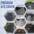 Hiturbo Waterproof Air Conditioner Cover for Outside Units, Heavy Duty Sturdy Universal A/C Defender