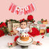 BEADED 1st 1st Strawberry One High Chair Banner - Strawberry Party Decoration,Berry First High Chair Garland,Highchair