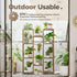 Bamworld Plant Stand Indoor Outdoor Tall Plant Shelf for Multiple Plants Pots Wood Flower Stand Large Flower Holder
