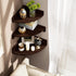Set 3 Alsonerbay Corner Shelf Wall Mount, of Floating Shelves for Storage and Display, Rustic Wood Shelves for Bedroom