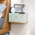HLR Floating Night Stand, Small Nightstand with Flap Door, Morden Wall Mounted