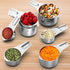 Stainless Steel Measuring Cups, Wildone Metal Set with Easy to Read Markings, Set of 7