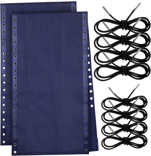 Queekay 2 Pcs Gravity Chair Replacement Fabric with 8 Bungee Cord Lounge