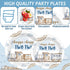 96Pcs 2nd 2 Set 24 Chugga Chugga Two Two Birthday Party Supplies Watercolor Train Year Old Paper Plates and Napkins