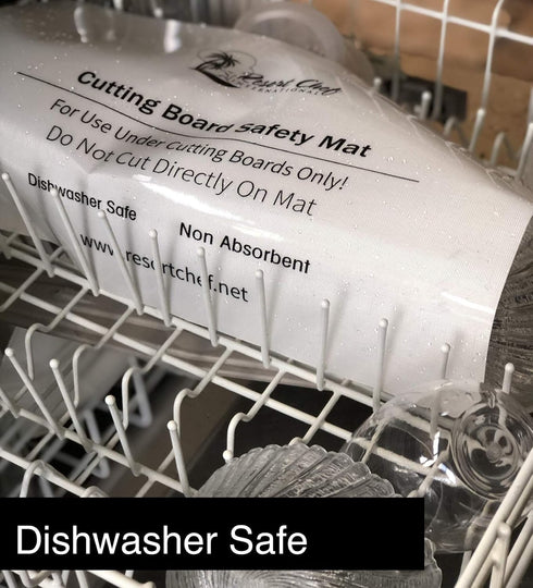 Non-Slip Safety Mat for Kitchen Cutting Boards - Hygienic Non-Absorbent Dishwasher Safe