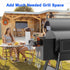 Storage Bin for Traeger Smoker Grill Caddy with Paper Towel Holder and Hooks and Anti-Scratch Pads, Traeger Accessories