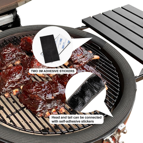 Onlyfire Chef 180" Onlyfire Wire Mesh Gasket Kit Fit for Kamado Joe Big Joe, High Temp Fiberglass Big Green Egg Gasket
